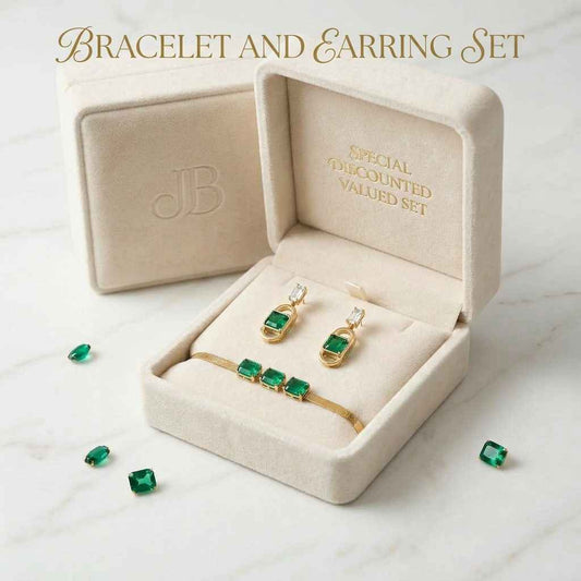 The Emerald Edit Luxury Gold Jewelry Set
